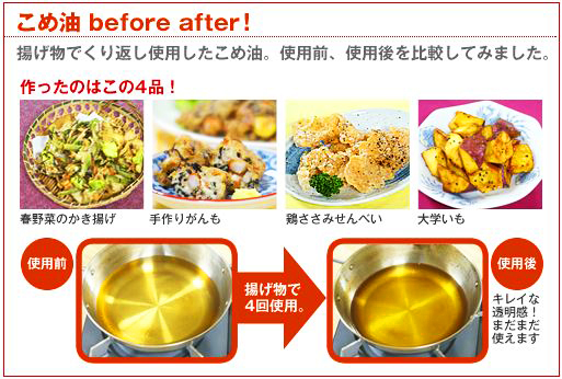 こめ油Before After!